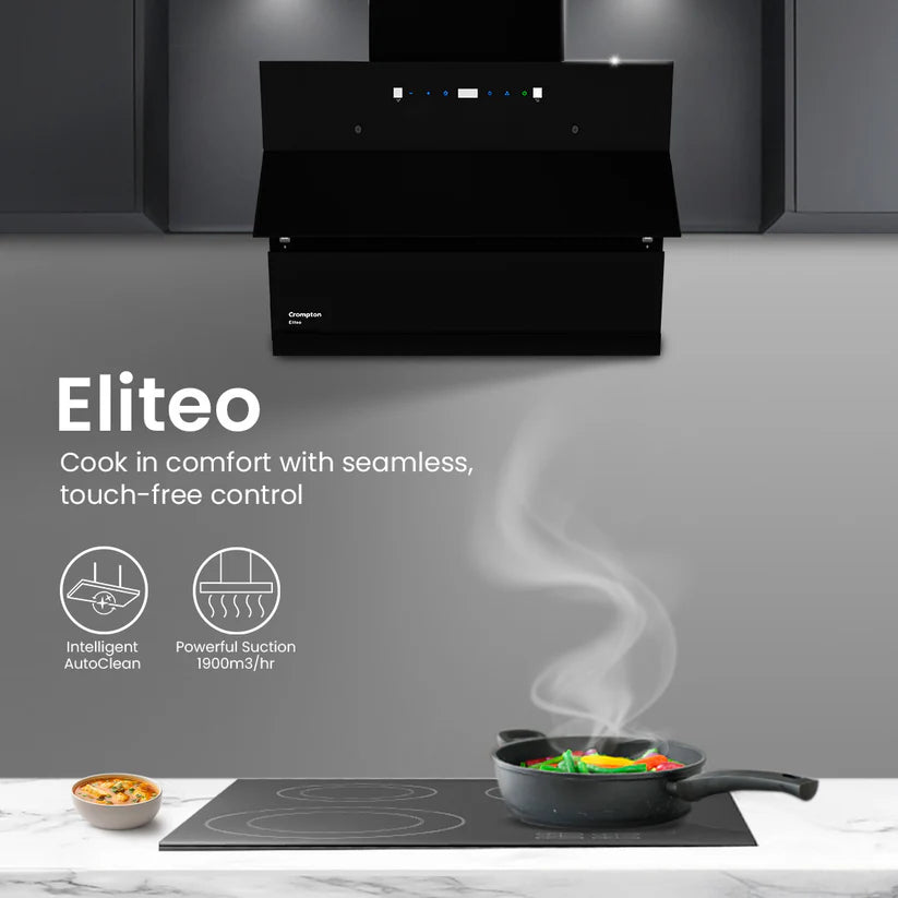 CHD-ELI60FLE-IND 60cm Filterless Wall Mounted Chimney Eliteo Inclined Series