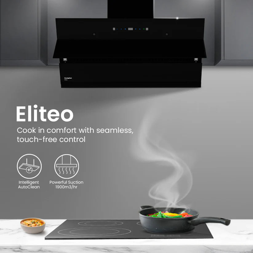 CHD-ELI90FLE-IND 90cm Filterless Wall Mounted Chimney Eliteo Inclined Series