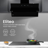 CHD-ELI90FLE-IND 90cm Filterless Wall Mounted Chimney Eliteo Inclined Series