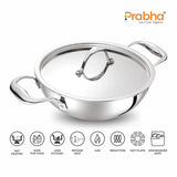 Prima Triply Deep Kadhai With Lid – 8.75L, 34cm