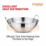 Prima Triply Capsule Bottom Kadhai Without Lid – 5.8L, 32cm