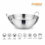 Prima Triply Capsule Bottom Kadhai Without Lid – 5.8L, 32cm