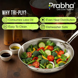 Prima Triply Frypan Without Lid – 1.4L, 22cm
