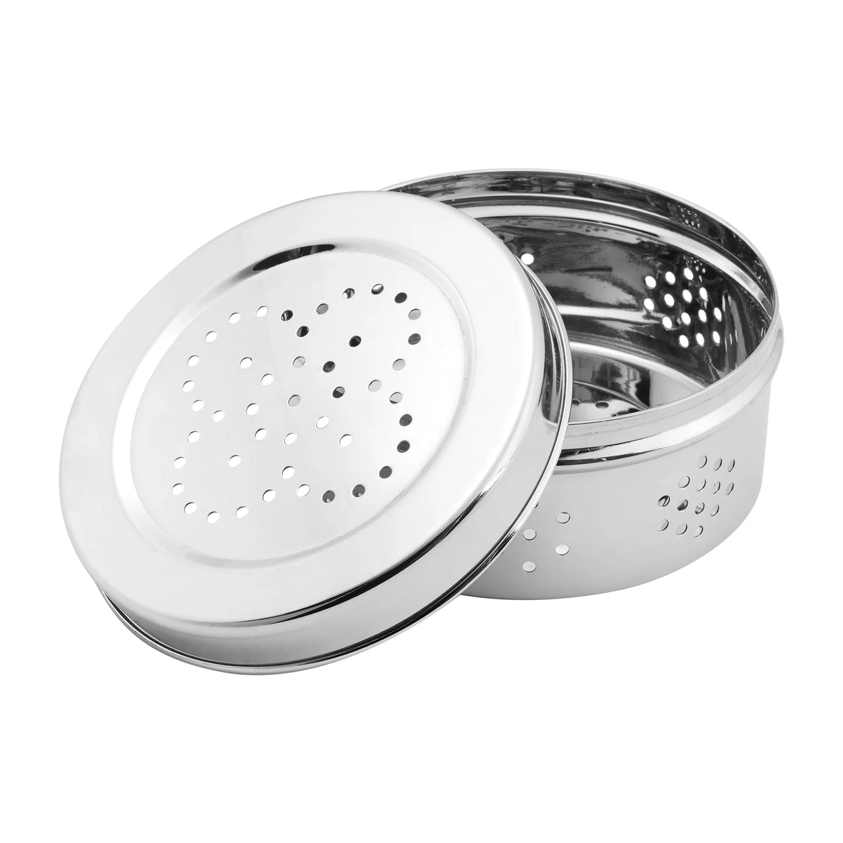 Sprouts Maker Box Stainless Steel - Set of 3 (400 ml + 550 ml + 800ml), Coriander Storage Container for Fridge with Air Ventilation, Sturdy & Durable, Herbs Container, Puri Dabba
