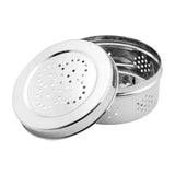 Sprouts Maker Box Stainless Steel - Set of 3 (400 ml + 550 ml + 800ml), Coriander Storage Container for Fridge with Air Ventilation, Sturdy & Durable, Herbs Container, Puri Dabba
