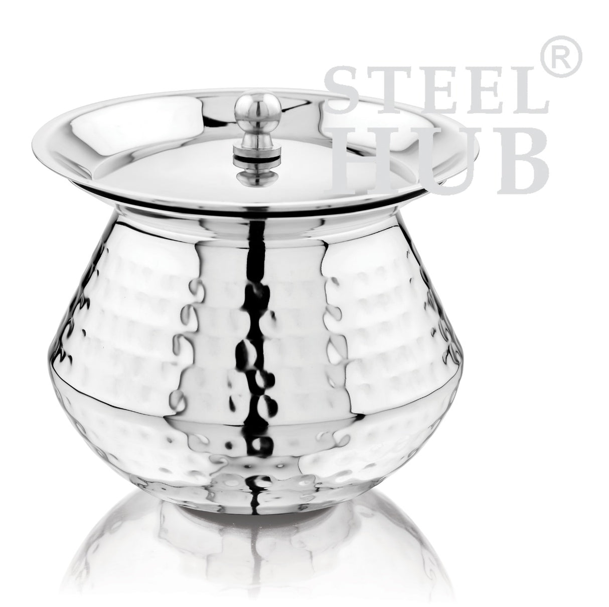Steelhub Pentagon Serving Handi (Hammered Design) 1000ml