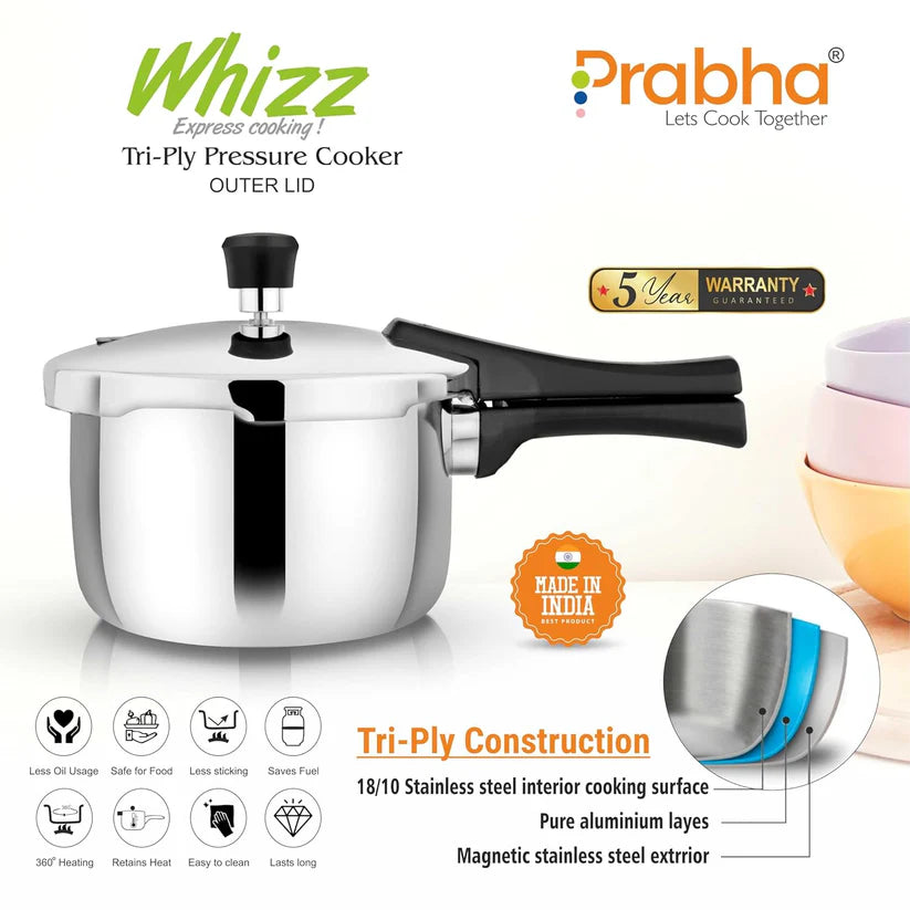 Triply Whizz Pressure Cooker – 6L