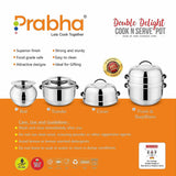 Prabha Double Delight Cook N Serve Pot – Thermal Rice Cooker 1L