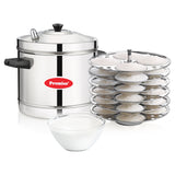 Premier Stainless Steel Induction Compatible Idly Cooker 6 Plates