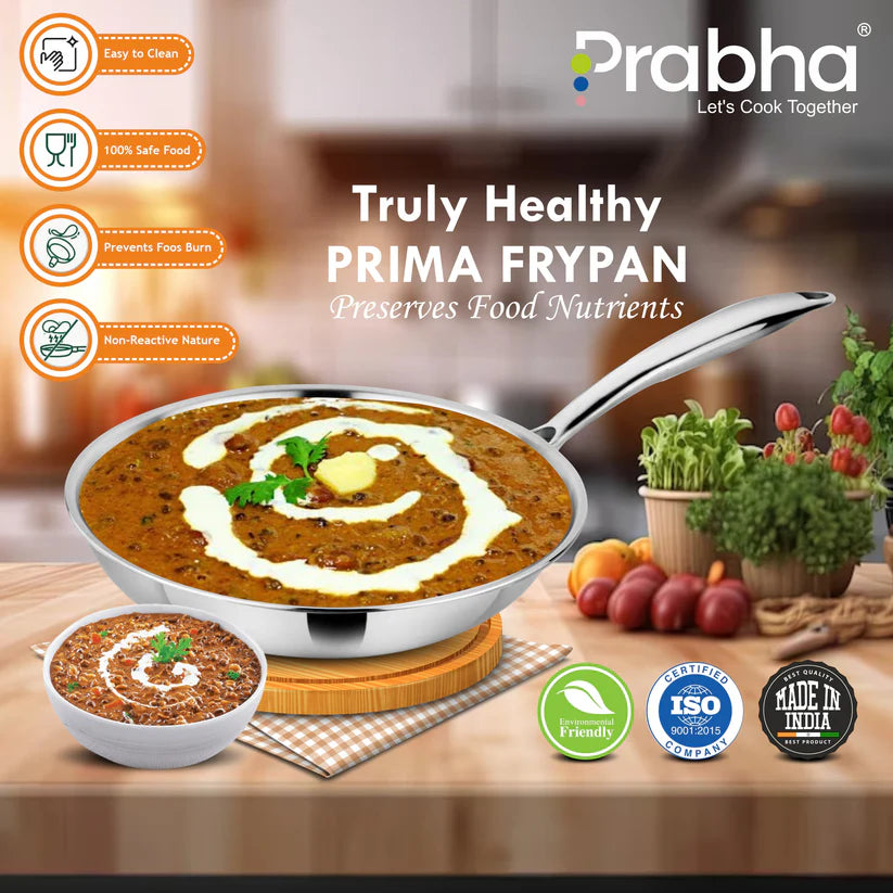 Prima Triply Frypan Without Lid – 1.4L, 22cm