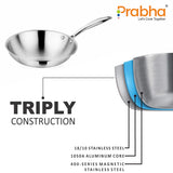 Prima Triply Frypan Without Lid – 1.4L, 22cm