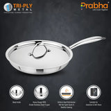 Prima Triply Frypan With Lid – 1.1L, 20cm