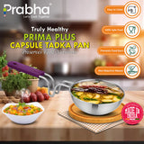 Prima Plus Capsule Bottom Tadka Pan – 34ml, 13cm