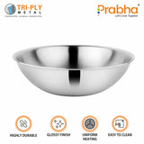 Prima Triply Tasla Flat Base Without Lid – 2.2L, 22cm