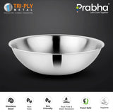 Prima Triply Tasla Flat Base Without Lid – 2.2L, 22cm