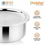 Prima Triply Tope With Lid – 4.5L, 22cm