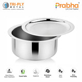 Prima Triply Tope With Lid – 4.5L, 22cm