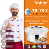 Prima Triply Tope With Lid – 4.5L, 22cm