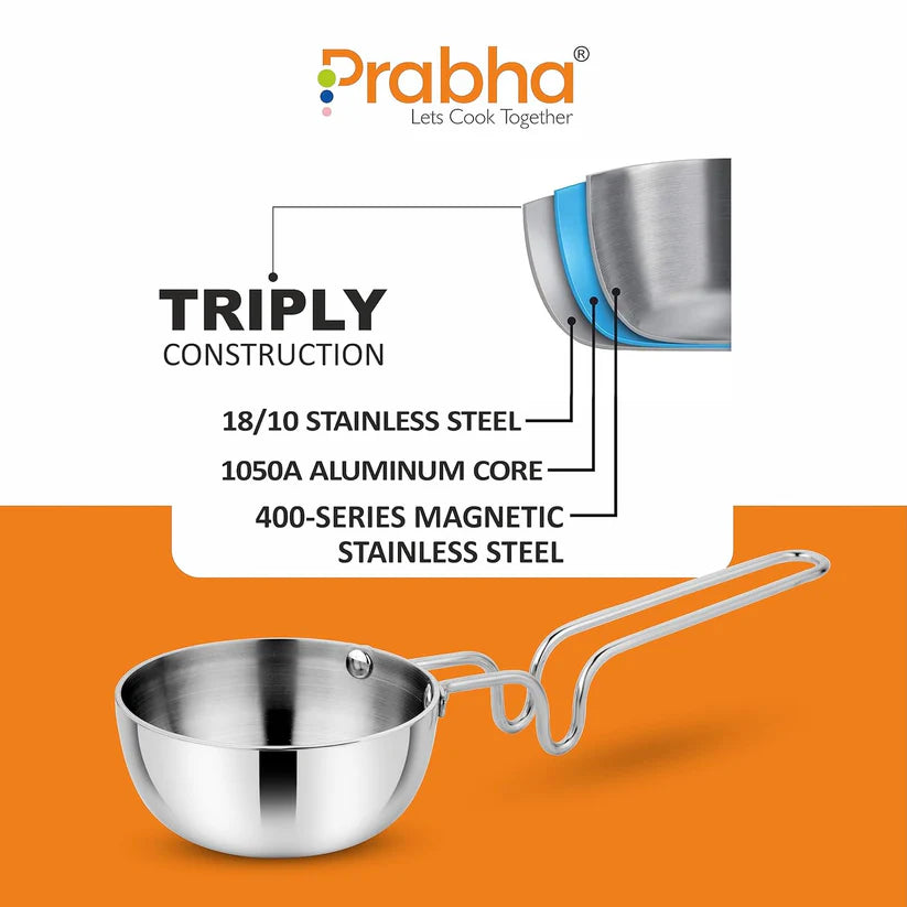 Prima Triply Tadka Pan – 55ml, 12.5cm