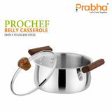 Prochef Belly Casserole With Lid – 4.8L, 22cm