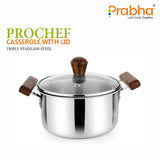 Prochef Casserole With Glass Lid – 3.2L, 20cm