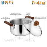 Prochef Casserole With Glass Lid – 3.2L, 20cm