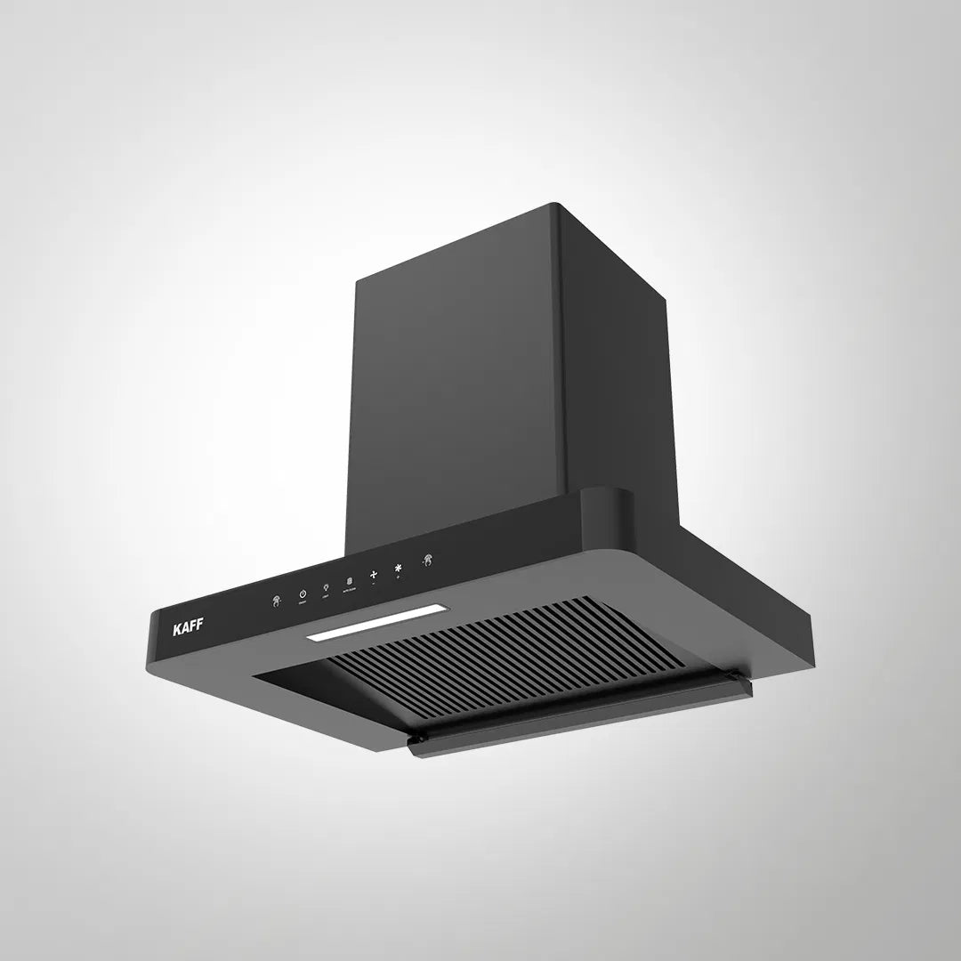 R-PRO DHC 75 cm Wall Mounted Chimney with Smart Auto Clean Technology, 1180 m³/h Airflow, Touch and Gesture Control, Filterless Design, Matt Black Finish