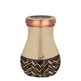 Rajwadi Designer Copper Carafe Coffee Wood – 800 ml