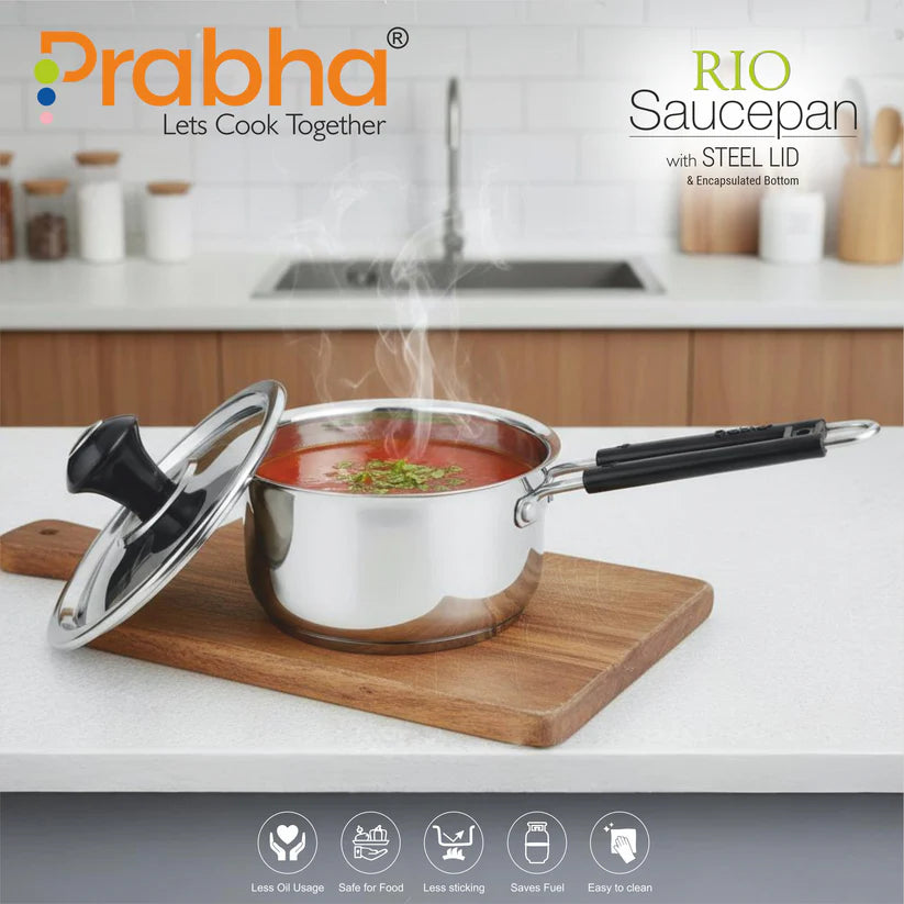 Rio IB Saucepan With Lid – 3.1L, 22cm