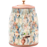 Pipal Rudra Printed Copper Matka 12000ml
