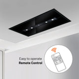 Kitchen Chimney Cassette Ceiling Mounted Remote Control Baffle filters 120cm 1250 m3/h - (1010CS)