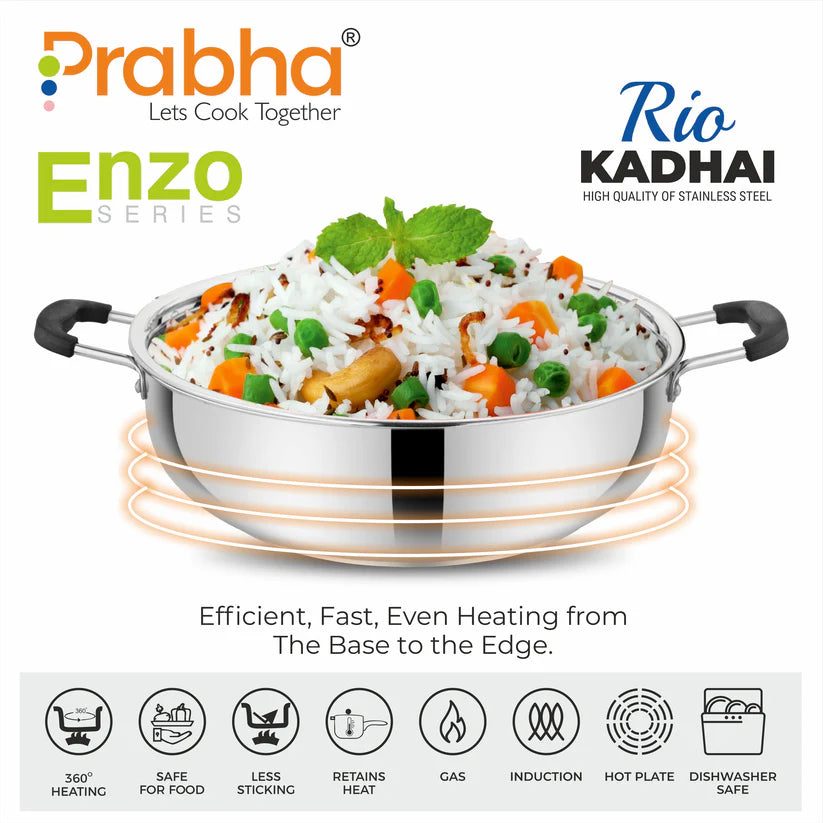 Rio IB Kadhai With Lid – 4L, 26cm