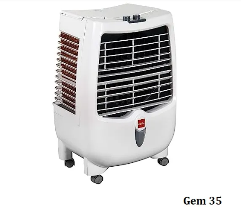 Gem 35 Liters Honeycomb Pad Personal Air Cooler (White)