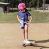 Pexpo Sporty SS Kids Water Bottle 700 ML Purple-Space Rocket
