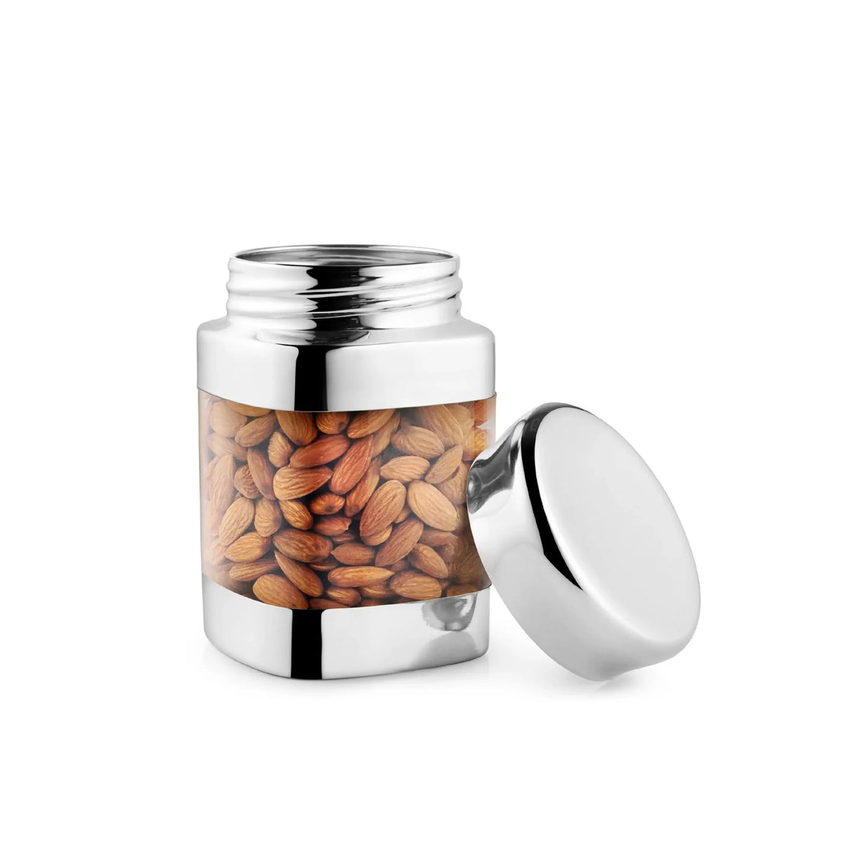 Square Canister Container for Kitchen Storage Stainless Steel, 500ml