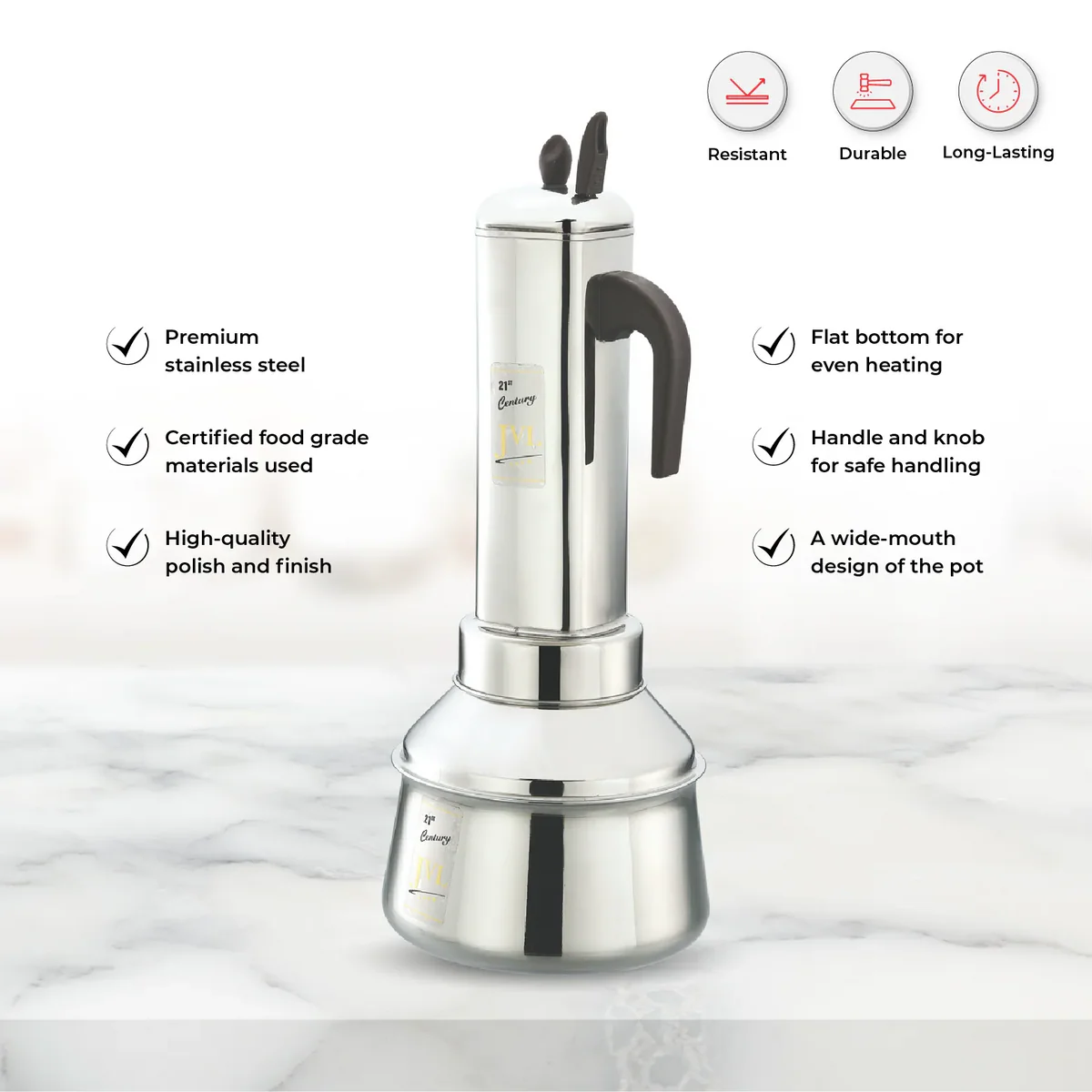 Stainless Steel South Indian Square Puttu Kudam Maker