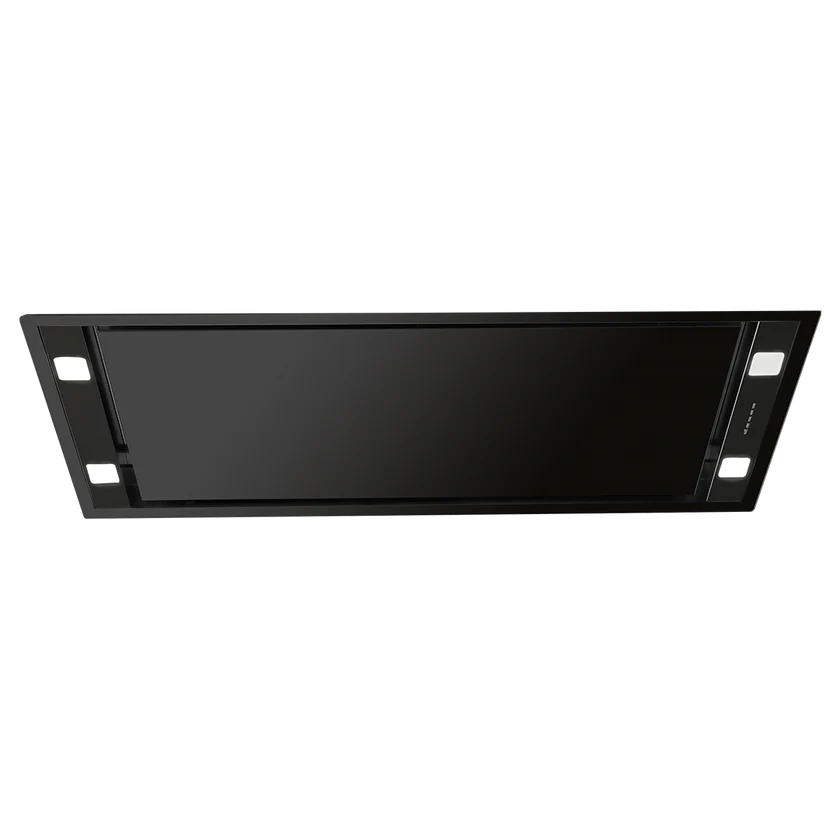 Stella 90 Black NRS 90 cm Ceiling Mounted Cooker Hood with 1000 m³/hr Suction - 537.81.67 Without Motor