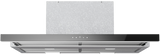 90 cm Flat Telescopic Chimney Hood 5DA 39460 – Black Glass & Stainless Steel, 672 m³/h Suction