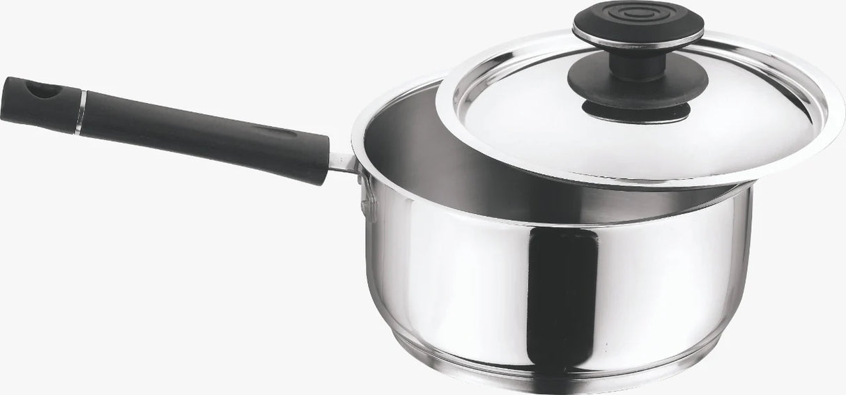 Tivoli Heavy Gauge Stainless Steel Saucepan - 3 Litre (18cm) with Lid