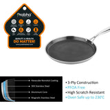 Tri-ply Hexa Cube Dosa Tawa – 28cm