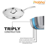Prima Triply Frypan With Lid – 1.1L, 20cm
