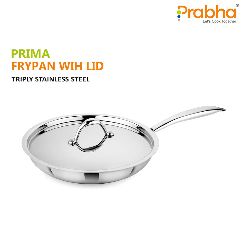 Prima Triply Frypan With Lid – 1.1L, 20cm