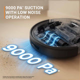 Smartclean S2 Robotic Vacuum Cleaner & Mop with 3S Mopping Technology (AI-Powered LiDAR 3.0, Black)