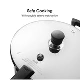 Xpress Triply Broad Pressure Cooker 9253 – Easy Open, Double Safety, Fast & Healthy Cooking