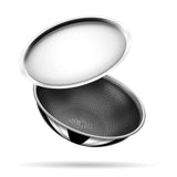 Tasla Kadhai with Lid - Triply Artisan Hybrid Series 6668 | Induction Ready | Easy Pour | Omni-Heat Technology