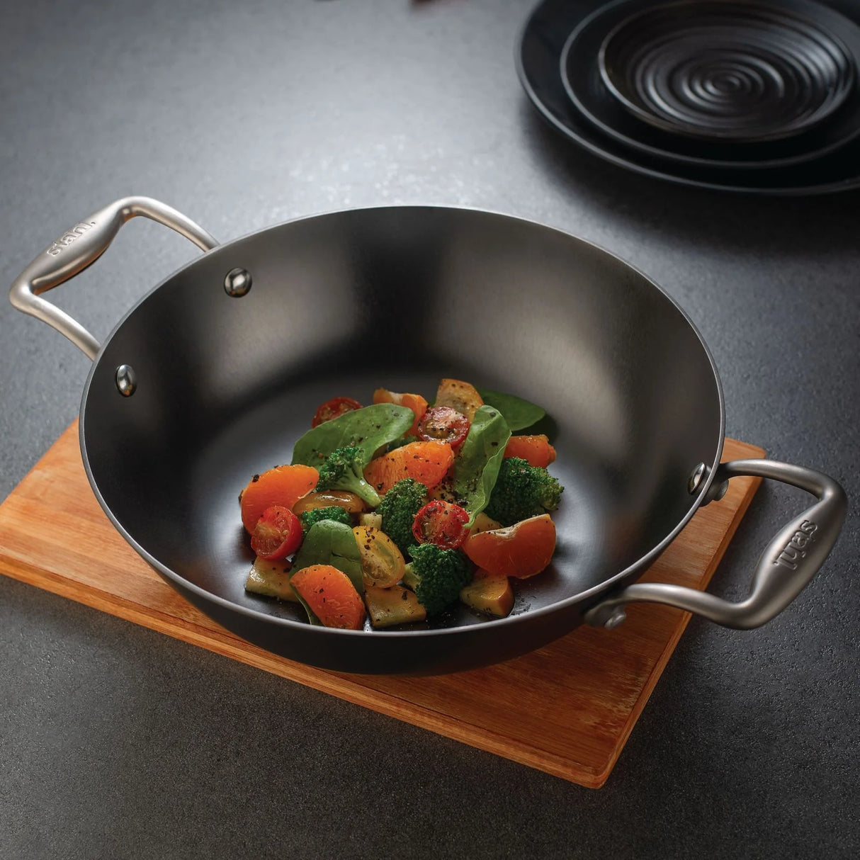 Stahl Kadhai - Cast Iron Blacksmith Plus Series 7324 (26cm)