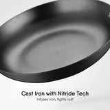 Stahl Frypan - Cast Iron Blacksmith Plus Series 7428 (28cm)