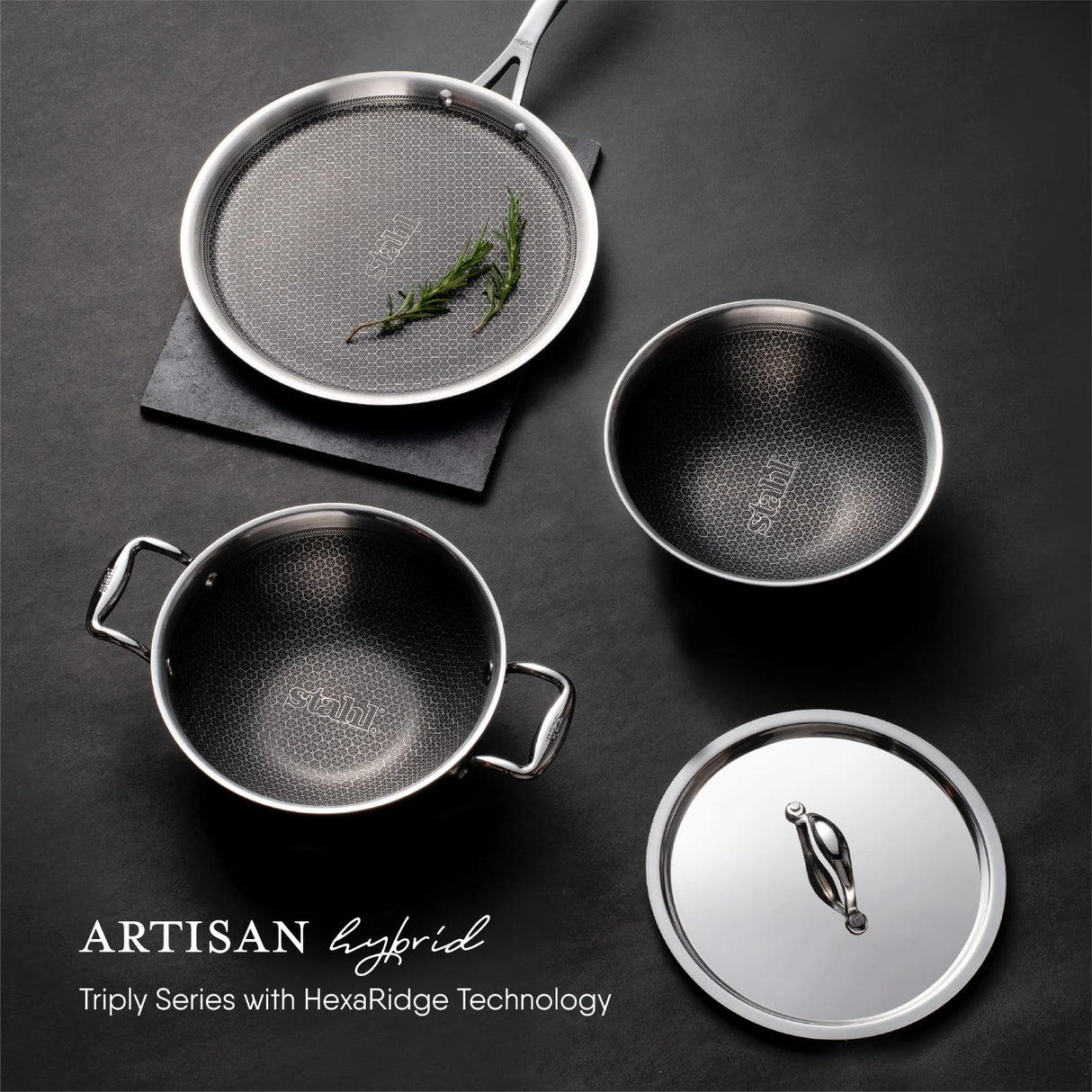 Kitchen Frypan (Without Lid) - Triply Artisan Hybrid Series 6428