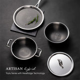 Kitchen Frypan (Without Lid) - Triply Artisan Hybrid Series 6428