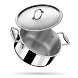 Artisan Series Triply Casserole 4122 – Stainless Steel Saucepot for Gravies, Soups, Curries & Caramelizing